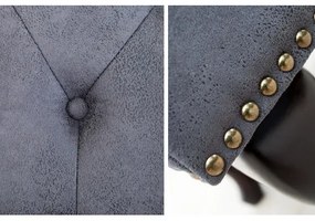 Taburetka 37474 Chesterfield Antik šedá  - Komfort-nábytok