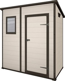 Záhradný domček Keter MANOR 6 x 4 Penthouse béžový, s podlahou