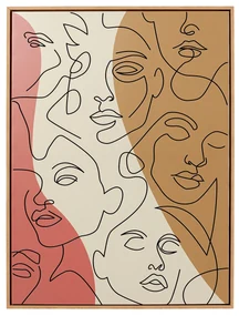 Faccia Arte Tri Colore obraz mix 90x120 cm