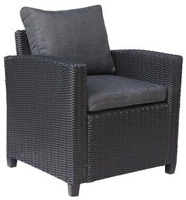 Kreslo technoratan Stockholm čierne