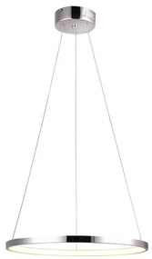 Candellux Chrómové závesné LED svietidlo Lune okrúhly 29cm 18W 31-64592