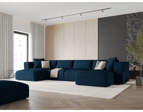 Modrá rohová pohovka do "U" Esther - Milo Casa