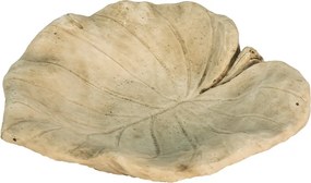 Cementové náustok pre vtáčiky v tvare leknínového listu - 22*22*6 cm