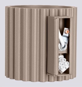 Taupe nástenné svietidlo ø 10 cm Zora – Sollux