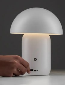 Dizajnová stojaca lampa Pois Biela