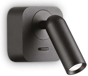 Ideal Lux - LED Nástenné bodové svietidlo BEAN LED/3W/230V CRI 90 čierna