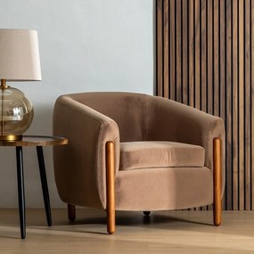 Svetlohnedé kreslo – Ixia