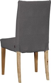 Návlek na stoličku Henriksdal (krátky) farba produktu sivá látka zapletaná