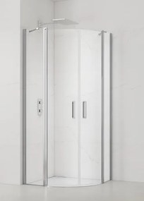 Sprchový kút štvrťkruh 80x80 cm SAT Fusion SATFUSP80CRT
