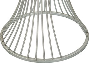 Odkladací stolík Funnel 40 cm strieborný/mramor