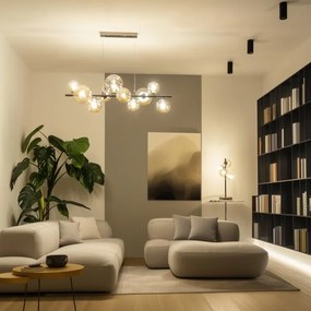 Brilagi - LED Luster na lanku MILLA 10xG9/3W/230V lesklý chróm/zlatá