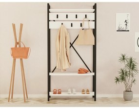 Vešiak s botníkom Alfa White and Grey