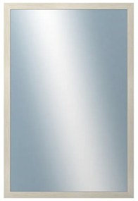 DANTIK - Zrkadlo v rámu, rozmer s rámom 40x60 cm z lišty KASETTE biela prederaná (2756)