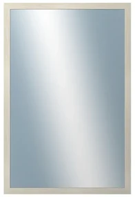 DANTIK - Zrkadlo v rámu, rozmer s rámom 40x60 cm z lišty KASETTE biela prederaná (2756)
