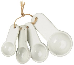 Ib Laursen Porcelánové odmerky White – sada 4 ks