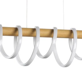 ONLI - LED Luster na lanku NILO LED/70W/230V 4000K hnedá/biela