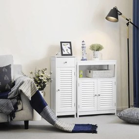 Kúpeľňová skrinka biela AUK-E1143 WT