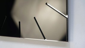 Dekorstudio Moderné nástenné hodiny EXACT čierne