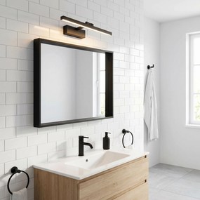 Toolight Toolight, LED nástenné svietidlo, 40cm, 6W, 4000K, 500lm, APP1866-1W, čierna matná, OSW-66022