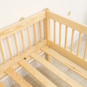 Ourbaby® 35985-0 Children's bed Teddy Plus - natural posteľ + úložný priestor 180x80 cm prírodná