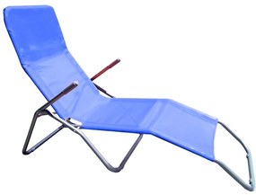 Záhradné ležadlo D-054 modré