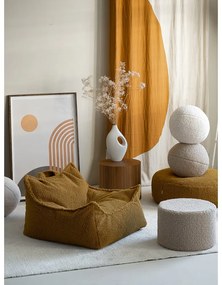 Hnedý detský sedací vak z textílie buklé Chair – Wigiwama