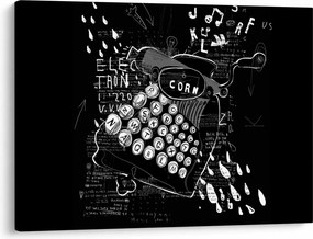 Obraz - Kresba v Banksyho štýle (70x50 cm)