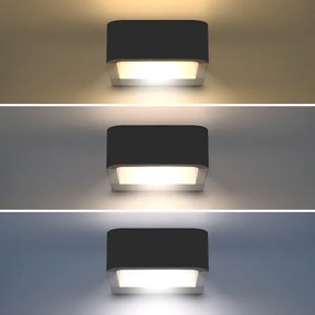 Brilagi - LED Vonkajšie svietidlo BARI LED/7W/230V 3000/4000/6000K antracit IP54