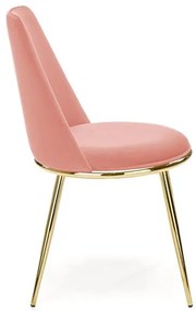 JEDÁLENSKÁ STOLIČKA KALEY RUŽOVÁ BLUVEL 52 + ZLATÁ