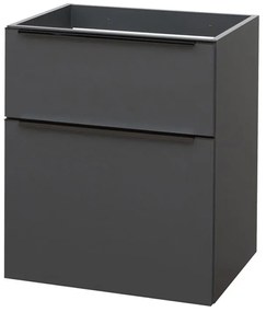 Mereo Mereo, Mailo, kúpeľňová skrinka 61 cm, čierne madlo, MER-CN530SB