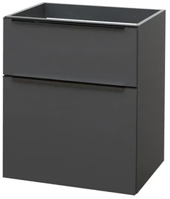 Mereo Mereo, Mailo, kúpeľňová skrinka 61 cm, čierne madlo, MER-CN530SB