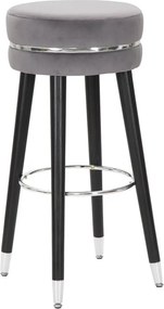Sivá čalúnená barová stolička (výška sedadla 74 cm) Paris – Mauro Ferretti