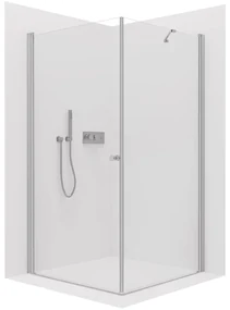 CERANO - Sprchovací kút Antelo L/P - 6 mm - chróm, transparentné sklo - 70x40 cm - krídlový, CER-CER-8050BD115