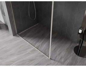 Mexen, Mexen Kioto-XF sprchová stena s rámom 80 x 202 cm, priehľadná 10 mm, matný nikel - 800-080-104-97-00-X