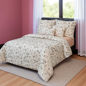 Kvalitex Bavlnené obliečky 5D 140x200 + 70x90 cm – Čerešňový kvet