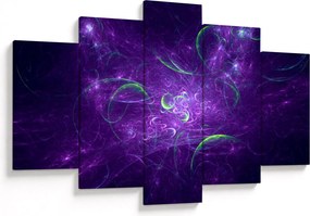 Obraz - fialová abstrakcia (150x105 cm)