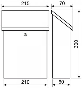 Poštová schránka BK 70