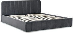 Noela Čalúnená posteľ s úložným priestorom tmavo šedá AVENA 180