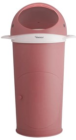 Tmavoružový plastový odpadkový kôš na plienky 25 l Whale – Kindsgut