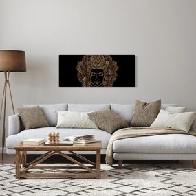 Obraz zlatého Budhu (120x50 cm)