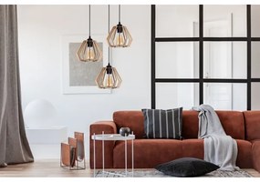 Luster na lanku BERGO 3xE27/60W/230V čierna