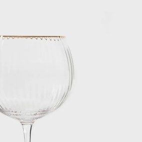 Pohár LYNN na stopke so zlatým okrajom 719721