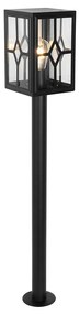 Klasická vonkajšia stojaca lampa čierna 100 cm IP44 - Dover
