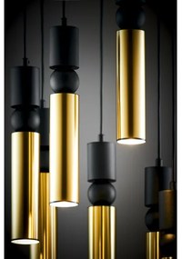 Jupiter 2018 - Luster na lanku ALAS 7xGU10/10W/230V zlatá/čierna