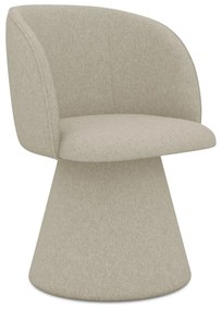 Béžové čalúnené jedálenské kreslo Maia – Makamii