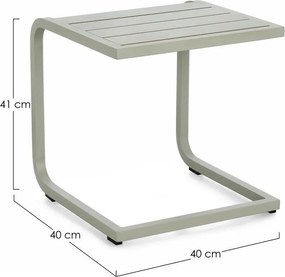 Hliníkový záhradný stolík 40x40 cm Taylor – Bizzotto