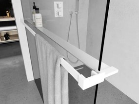 Mexen príslušenstvo, polička/držiak na uteráky pre sprchovú zástenu (max 140cm), biela, 800-02-20