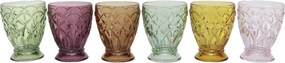 Set 6ks farebných pohárov na vodu Saint-Émilion - Ø 8*10 cm / 200ml