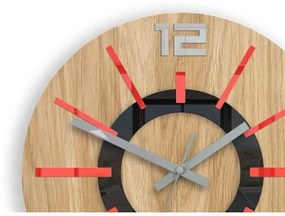 Sammer Severské červené nástenné hodiny 33 cm NordicWoodRed33cm