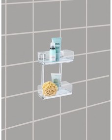 Držiak s 2 poličkami bez nutnosti vŕtania Wenko Vacuum-Loc, až 33g